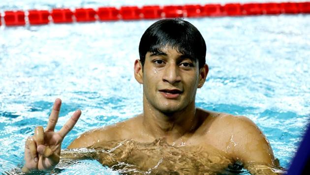 Kushagra Rawat flashes the victory sigh after winning India’s first individual gold medal at the 10th Asian Age Group Championships at the Padukone-Dravid Centre of Sports Excellence, in Bengaluru, Karnataka. (PTI) Kushagra Rawat flashes the victory sigh after winning India’s first individual gold medal at the 10th Asian Age Group Championships at the Padukone-Dravid Centre of Sports Excellence, in Bengaluru, Karnataka. (PTI)