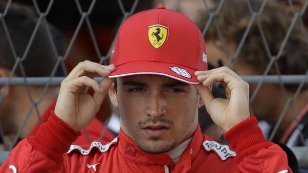 Ferrari driver Charles Leclerc of Monaco. (AP) Ferrari driver Charles Leclerc of Monaco. (AP)
