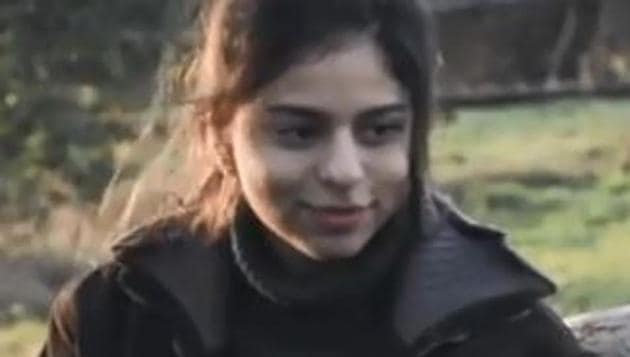 Suhana Khan in a still from her short film, The Grey Part of Blue.