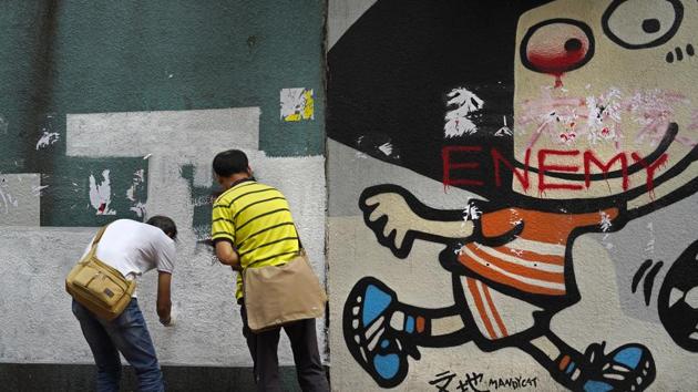 Photos: Hong Kong’s summer of protest in graffiti | Hindustan Times