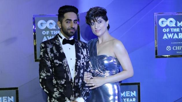 Actor Ayushmann Khurrana along with his wife Tahira Kashyap. (IANS)