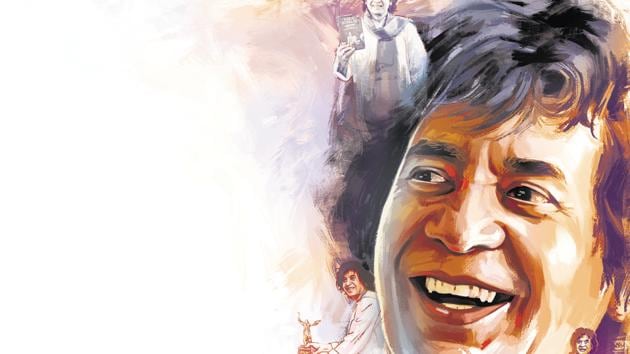 Zakir Hussain(ILLUSTRATION: RUSHIKESH TULSHIRAM GOPHANE/HT)