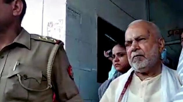 Former Union Minister Chinmayanand on the day of his arrest on September 20 in Shahjahanpur. (ANI) Former Union Minister Chinmayanand on the day of his arrest on September 20 in Shahjahanpur. (ANI)