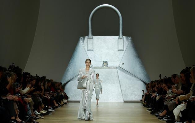 A model presents a creation by Swiss designer Albert Kriemler as part of his Spring/Summer 2020 women's ready-to-wear collection show for fashion house Akris during the Paris Fashion Week in Paris, France, September 29, 2019. REUTERS/Gonzalo Fuentes (REUTERS)