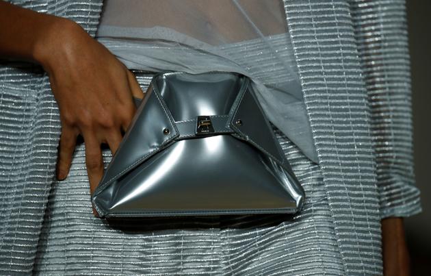 A model presents a creation by Swiss designer Albert Kriemler as part of his Spring/Summer 2020 women's ready-to-wear collection show for fashion house Akris during the Paris Fashion Week in Paris, France, September 29, 2019. REUTERS/Gonzalo Fuentes (REUTERS)