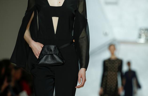 A model presents a creation by Swiss designer Albert Kriemler as part of his Spring/Summer 2020 women's ready-to-wear collection show for fashion house Akris during the Paris Fashion Week in Paris, France, September 29, 2019. REUTERS/Gonzalo Fuentes (REUTERS)