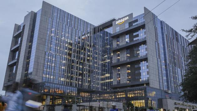 Amazon -- which recently opened a massive campus for 15,000 employees in the southern city of Hyderabad -- has taken out full-page newspaper ads to promote its “Big Indian Festival” sales and is offering discounts of up to 90 percent. (Dhiraj Singh / Bloomberg)