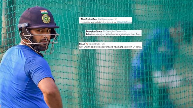 Rishabh Pant during a practice session in Mohali.(PTI) Rishabh Pant during a practice session in Mohali.(PTI)