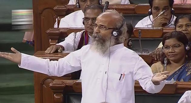 MoS for Micro, Small, Medium Enterprises and Animal Husbandry Pratap Chandra Sarangi speaks in the Lok Sabha during the Budget Session of Parliament.(File photo: PTI)