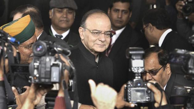 Former Union minister Arun Jaitley’s wife has written to Rajya Sabha Chairman M Venkaiah Naidu, seeking that the pension the Bharatiya Janata Party (BJP) stalwart’s family was to receive after his death be used for “the most needy” employees of the Rajya Sabha. (Mohd Zakir / Hindustan Times) Former Union minister Arun Jaitley’s wife has written to Rajya Sabha Chairman M Venkaiah Naidu, seeking that the pension the Bharatiya Janata Party (BJP) stalwart’s family was to receive after his death be used for “the most needy” employees of the Rajya Sabha. (Mohd Zakir / Hindustan Times)