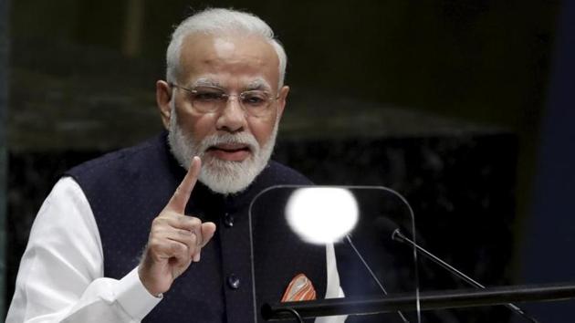 Prime Minister Narendra Modi will visit Sabarmati Ashram on the eve of Gandhi Jayanti.(AP Photo)