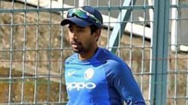 File photo of Indian wicket-keeper Wriddhiman Saha.(PTI)