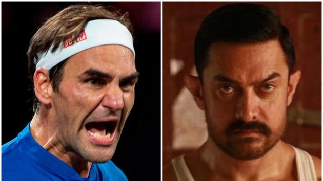 Guess which movie Roger Federer is watching today?