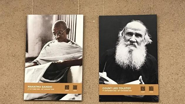 The Indian embassy in Moscow will host a one week long Tolstoy-Gandhi week keeping in mind the sesquicentennial celebrations of Bapuji’s birthday.(@IndEmbMoscow) The Indian embassy in Moscow will host a one week long Tolstoy-Gandhi week keeping in mind the sesquicentennial celebrations of Bapuji’s birthday.(@IndEmbMoscow)