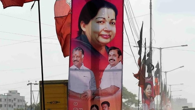 Banners and hoardings have become ubiquitous in Tamil Nadu. (HT PHOTO) Banners and hoardings have become ubiquitous in Tamil Nadu. (HT PHOTO)