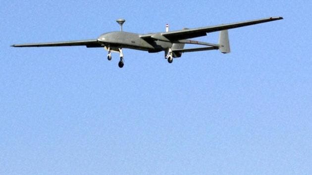 The acquisition of of 50 unmanned aerial vehicles (UAVs) will add more teeth to the Jammu and Kashmir police’s surveillance system. (Representative image/PTI) The acquisition of of 50 unmanned aerial vehicles (UAVs) will add more teeth to the Jammu and Kashmir police’s surveillance system. (Representative image/PTI)
