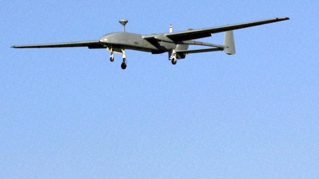 The acquisition of of 50 unmanned aerial vehicles (UAVs) will add more teeth to the Jammu and Kashmir police’s surveillance system.(Representative image/PTI) The acquisition of of 50 unmanned aerial vehicles (UAVs) will add more teeth to the Jammu and Kashmir police’s surveillance system.(Representative image/PTI)