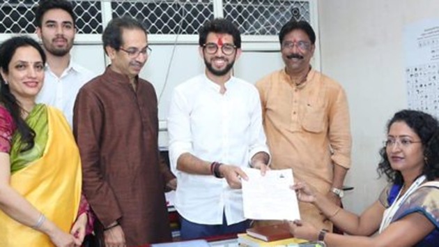 29-year-old Aaditya Thackeray, a third-generation politician, is the first person from his family to contest elections since his grandfather Bal Thackeray founded the party in 1966.(Twitter/ Aaditya Thackeray)