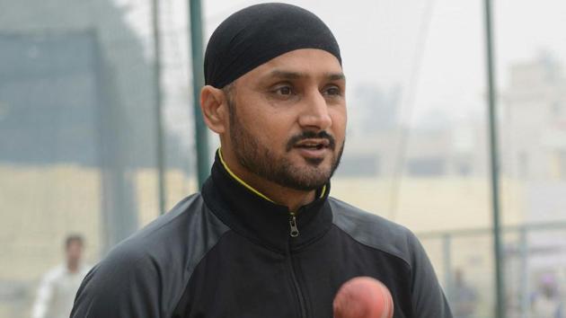 File image of India spinner Harbhajan Singh during a training session.(AP)