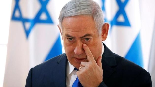 Israeli Prime Minister Benjamin Netanyahu gestures during a weekly cabinet meeting in the Jordan Valley, in the Israeli-occupied West Bank.(Reuters/ File photo)