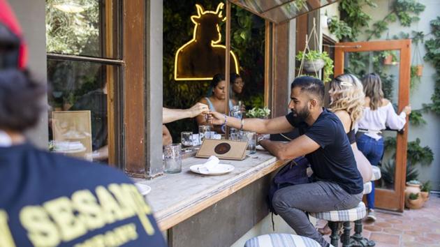 The cafe’s launch comes as more and more states across America have legalized marijuana in recent years, both for medicinal and recreational purposes. The drug, however, remains illegal at the federal level. (Kyle Grillot / Bloomberg)