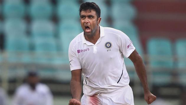 Ashwin celebrates the dismissal of South Africa's Quinton de Kock on third day of the 1st test. (PTI) Ashwin celebrates the dismissal of South Africa's Quinton de Kock on third day of the 1st test. (PTI)