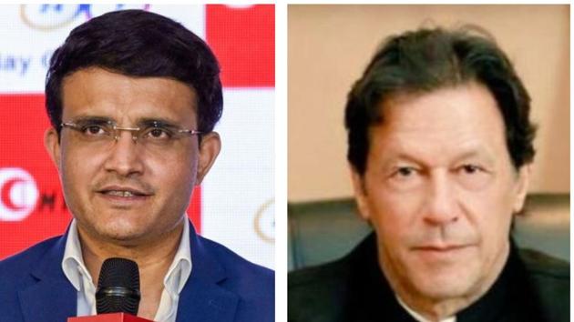 Sourav Ganguly and Imran Khan(HT Collage)