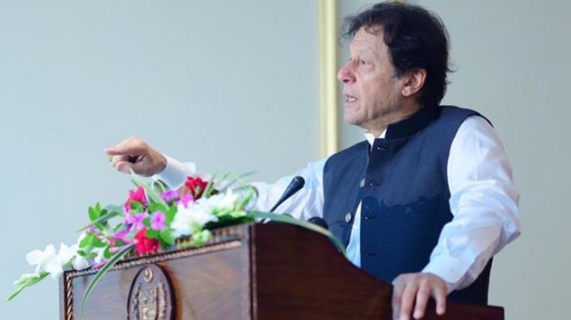 India has repeatedly criticised the Pakistani leadership in the weeks since the August 5 decision to revoke Jammu and Kashmir’s special status, accusing Khan and other leaders of war-mongering and calling for jihad in Kashmir. (Photo @pid_gov) India has repeatedly criticised the Pakistani leadership in the weeks since the August 5 decision to revoke Jammu and Kashmir’s special status, accusing Khan and other leaders of war-mongering and calling for jihad in Kashmir. (Photo @pid_gov)