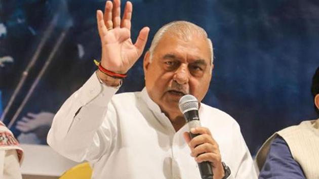 Hooda (72) owns moveable and immovable assets worth ₹4.44 crore and ₹11.22 crore respectively, as per affidavit. (PTI Photo) Hooda (72) owns moveable and immovable assets worth ₹4.44 crore and ₹11.22 crore respectively, as per affidavit. (PTI Photo)