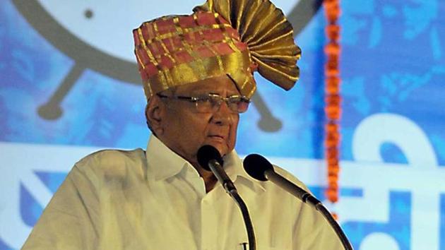Sharad Pawar-led Nationalist Congress Party (NCP) on Thursday showcased its strength in Satara when its candidate and former Sikkim governor Shriniwas Patil filed his nomination for the Assembly elections. (HT/PHOTO) Sharad Pawar-led Nationalist Congress Party (NCP) on Thursday showcased its strength in Satara when its candidate and former Sikkim governor Shriniwas Patil filed his nomination for the Assembly elections. (HT/PHOTO)