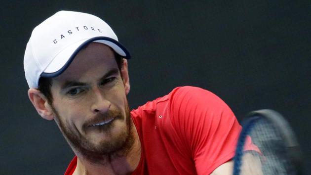 Britain's Andy Murray in action against Dominic Thiem of Austria.(REUTERS)