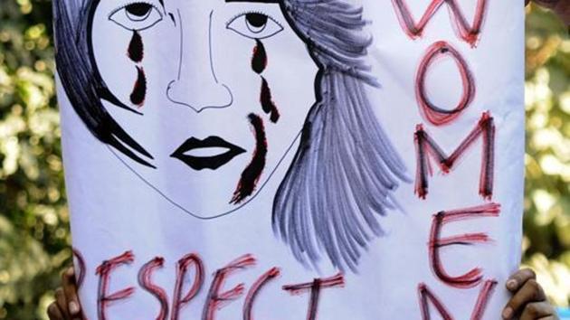 The video shows the woman being harassed by four to five men in a hilly terrain in Rajasthan. (HT Photo (Representative Image)) The video shows the woman being harassed by four to five men in a hilly terrain in Rajasthan. (HT Photo (Representative Image))
