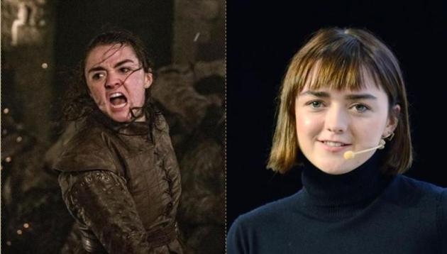 Maisie Williams said her character Arya on Game of Thrones was trying to be disguised as a boy.