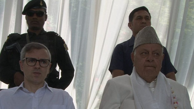 Both Farooq Abdullah and his son Omar have been in detention since August 5 when the Centre scrapped Jammu and Kashmir’s special status on August 5. (Photo @JKNC_) Both Farooq Abdullah and his son Omar have been in detention since August 5 when the Centre scrapped Jammu and Kashmir’s special status on August 5. (Photo @JKNC_)