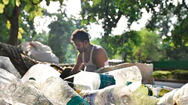The Modi government will reposition its flagship sanitation programme, Swachh Bharat, to tackle the menace of plastic waste. (Raj K Raj/ Hindustan Times) The Modi government will reposition its flagship sanitation programme, Swachh Bharat, to tackle the menace of plastic waste. (Raj K Raj/ Hindustan Times)