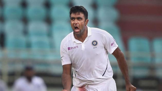 India’s Ravichandran Ashwin celebrates the dismissal of South Africa’s Quinton de Kock on third day of the 1st cricket test match between India and South Africa at Dr YS Rajasekhara Reddy ACA-VDCA Cricket Stadium, in Visakhapatnam, Friday, Oct. 4, 2019 (PTI) India’s Ravichandran Ashwin celebrates the dismissal of South Africa’s Quinton de Kock on third day of the 1st cricket test match between India and South Africa at Dr YS Rajasekhara Reddy ACA-VDCA Cricket Stadium, in Visakhapatnam, Friday, Oct. 4, 2019 (PTI)