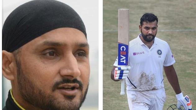 Harbhajan Singh has a message for Rohit Sharma. (HT Collage) Harbhajan Singh has a message for Rohit Sharma. (HT Collage)