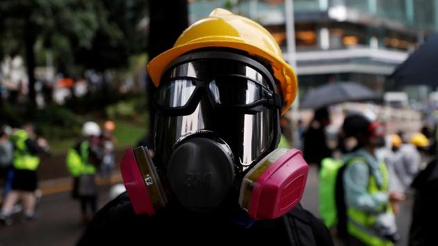 Authorities were braced for two major protests on Sunday, fearing a recurrence of Friday night’s violent protests which saw Hong Kong virtually shut down the next day. Only hours after Hong Kong’s embattled leader Carrie Lam invoked emergency powers last used more than 50 years ago, mask-wearing protesters took to the streets on Friday, setting subway stations on fire, smashing mainland China banks and clashing with police. (Jorge Silva / REUTERS)