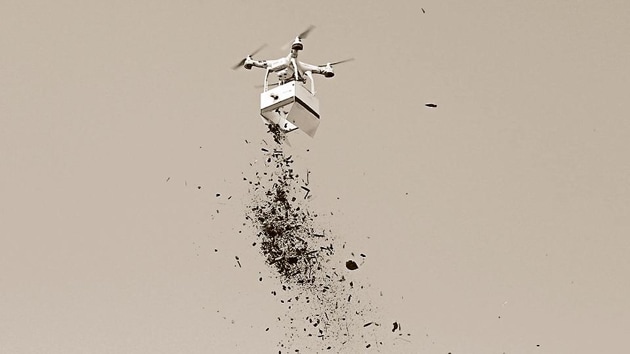 The insane proliferation of drones has worried security establishments across the world(Yogendra Kumar/HT PHOTO)