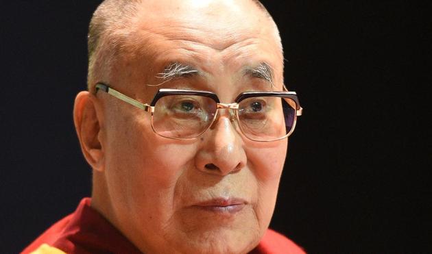 Tibetan spiritual leader Dalai Lama in New Delhi, April 22, 2018(Raj K Raj/HT PHOTO)