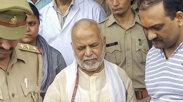 Former Union minister Swami Chinmayanand was arrested after he was accused of rape by a law student.(PTI)