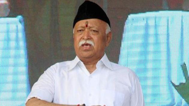 “Too much discussion” about the “so-called” economic slowdown leads to decline in economic activity, RSS chief Mohan Bhagwat has said.(PTI Photo)