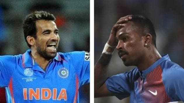 Zaheer Khan (L) and Hardik Pandya (R)(HT Collage)