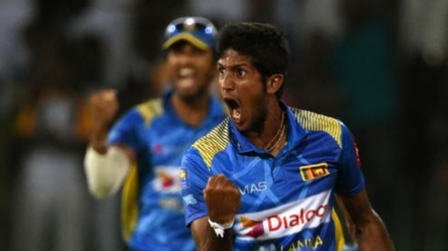 Sri Lankan players celebrate after winning the T20I against Pakistan.(ICC Image)