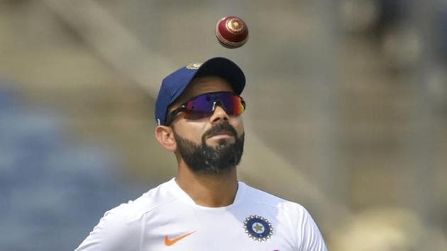 Pune: Indian cricket team captain Virat Kohli during a practice session.(PTI)