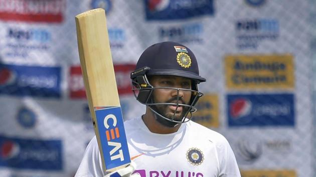 India cricketer Rohit Sharma in action during a training session. (PTI) India cricketer Rohit Sharma in action during a training session. (PTI)
