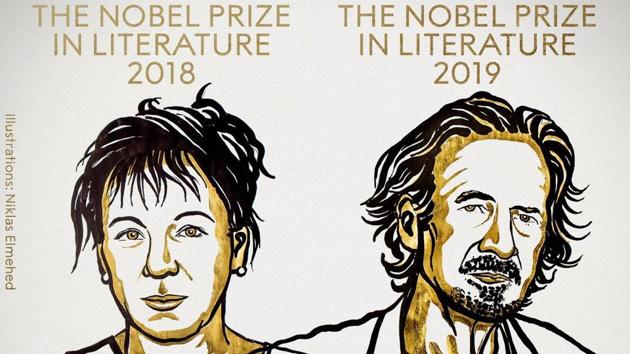 The Swedish Academy on Thursday awarded two Nobel Prizes for Literature. (Photo: Twitter/@NobelPrize) The Swedish Academy on Thursday awarded two Nobel Prizes for Literature. (Photo: Twitter/@NobelPrize)