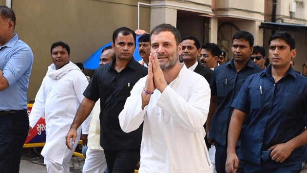 Rahul Gandhi appeared before a Surat court in a defamation case on Thursday, October 10, 2019.(Rahul Gandhi / Twitter)