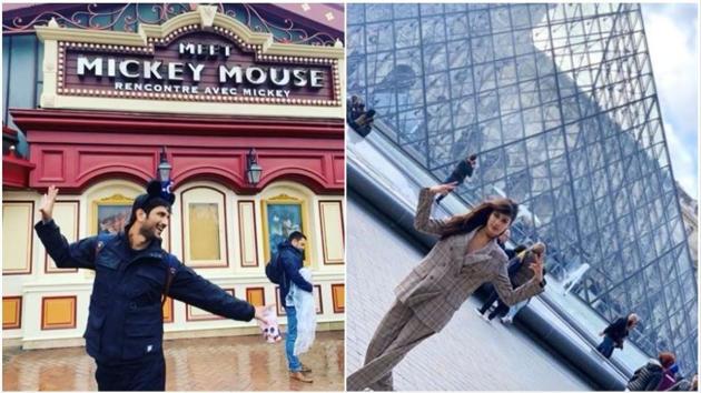 Sushant Singh Rajput and Rhea Chakraborty appear to be vacationing together in Paris.