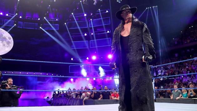 The Undertaker was last seen on WWE SmackDown last month. (WWE) The Undertaker was last seen on WWE SmackDown last month. (WWE)